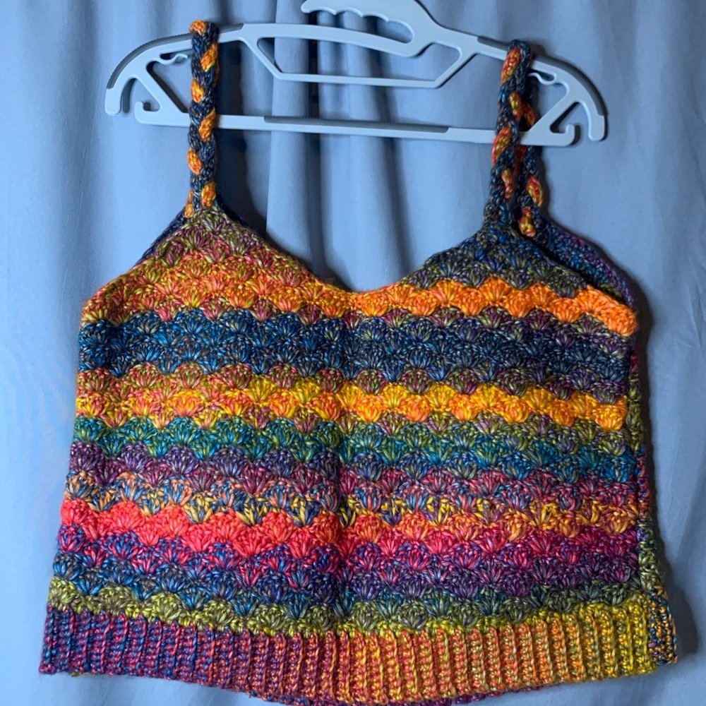 Hand Crocheted Crop Tank Top